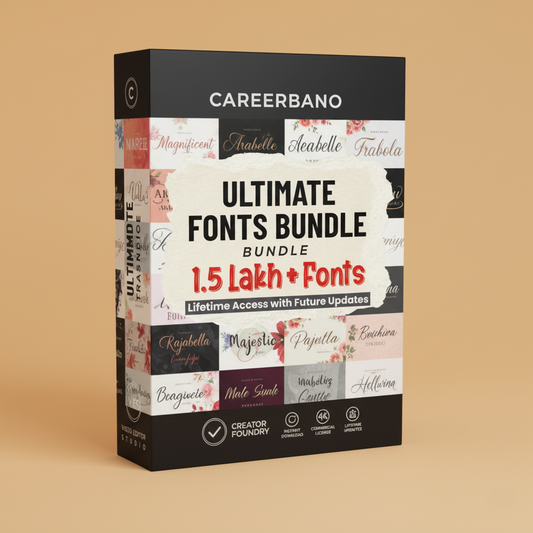 Ultimate Fonts Bundle 1.5 Lakh+ Fonts